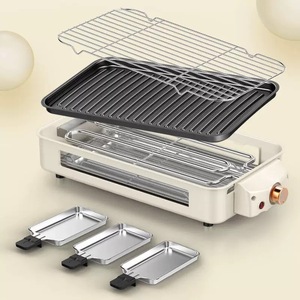 Grill électrique sans fumée en gros d'usine, barbecue portable d'extérieur <span class=keywords><strong>pour</strong></span> jardin et camping, four de cuisson détachable <span class=keywords><strong>pour</strong></span> <span class=keywords><strong>voiture</strong></span> et camping-car en acier inoxydable - Product Image 4