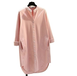 Nouvelle robe solide dames hauts t-shirt robe automne mode vêtements femmes vêtements à manches longues Boutique à la mode chemisier robe - Product Image 1