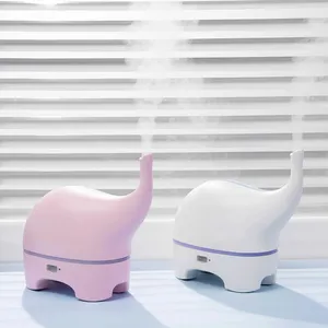 Pelembap Udara Mini Gajah Kartun Grosir USB Penyebar Aroma Minyak Esensial Ultrasonik