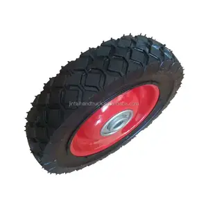 6 "roda de borracha pneumática semi 6x1.5 pneu aro de metal semi sólida 6 polegadas