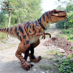 Disfraces de <span class=keywords><strong>dinosaurios</strong></span> animatrónicos realistas <span class=keywords><strong>para</strong></span> adultos, traje de dinosaurio de Parque Jurásico con rugido de dinosaurio a la venta - Product Image 5