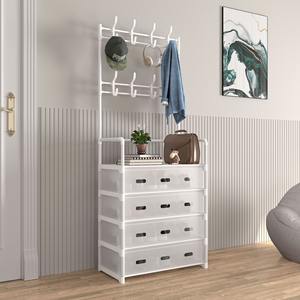 Perchero de plástico multifuncional moderno, soporte de almacenamiento de zapatos para ropa de pasillo de entrada multicapa para el hogar, sala de estar y dormitorio - Product Image 5