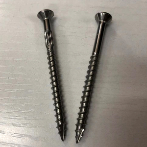 Vis autoperceuses à tête fraisée en acier inoxydable 316, classe 8.8, métriques, pour terrasses en bois, fixations à tête plate pour la construction en bois - Product Image 6