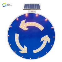 Coins d'allée, ponts d'autoroute, rampes courbes jaunes réfléchissants et clignotants, sécurité solaire, guidage Led à chevrons, panneaux de circulation
