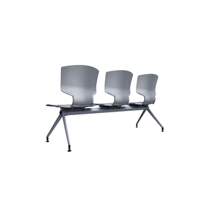 Chaise d'attente de bureau moderne 3 places pour centre commercial, école, hôpital, banque, hôtel et salle de sport, en plastique, en promotion - Product Image 3
