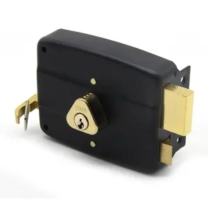 China factory Brass lock cylinder rim lock anti-theft Middle East brass night latch door rim lock