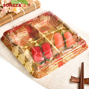 Sunzza gói lớn takeout Togo dùng một lần Sashimi khay Antifog nắp nhựa bao bì thực phẩm container cho Sushi - Product Image 2