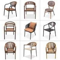 Ensemble de chaises de salle à manger d'extérieur en métal de style nordique pour restaurant, jardin, patio et balcon - Vente en gros