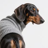 Chandail pour Chien Teckel sur Mesure Joymay, de Luxe, de Haute Qualité, en Polyester Couleur Unie, pour l'Extérieur, Chaud, Vêtements de Créateur pour Animaux de Compagnie