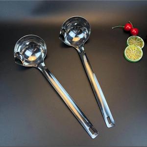 Cuillère séparatrice d'huile en acier inoxydable 304, louche à soupe, ustensile de cuisine, compatible lave-vaisselle - Product Image 1