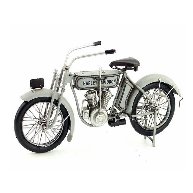 2021 hot sale American antique iron plate home decoration 1909 model of the first V-shaped twin-engine motorcycle