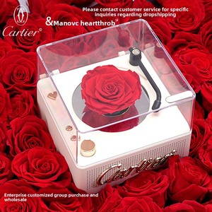 Mini Altavoz con Diseño de Rosa y Luces LED, Lindo Altavoz Bluetooth para el Hogar, Fiestas, <span class=keywords><strong>Karaoke</strong></span> y Viajes, Sistema de Sonido Moderno - Product Image 2