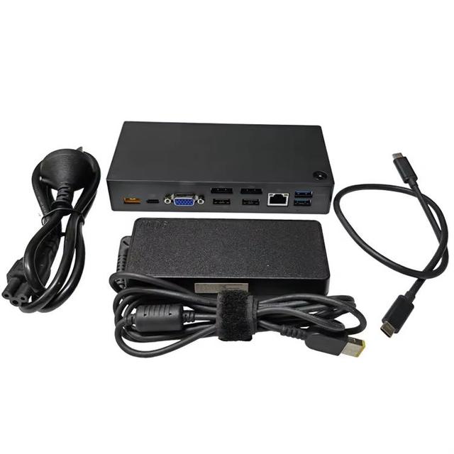 Hot Selling 40A90090US 40A90090EU ThinkPad USB-C UltraDock Docking Station Used Stock with 90W AC Adapter for Laptop