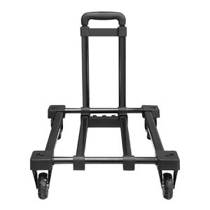 2024 Verstelbare Hoogte Handvat 4 Wielen Hotel Metalen Opvouwbare Bagage Kar Opvouwbare Hand <span class=keywords><strong>Trolley</strong></span> - Product Image 5