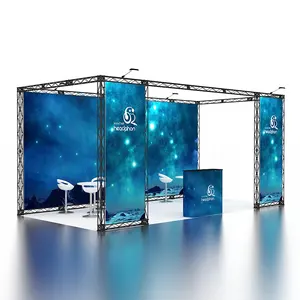 Portable Tool Free Custom Aluminum Trusses Frame Expo Tradeshow Advertising Stand Display Modular Trade Show Booth Exhibition