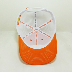 Injae Vina Flat Bill Trucker Cap Premium Stitching Canvas <b>Headwear</b> for Performance <b>Cycling</b> Outdoor Beach Activities Hip Hop - Product Image 6