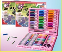 Vente chaude peinture professionnelle ensemble de papeterie stationnaire école enfants dessin Art kits accessoires scolaires ensemble de papeterie
