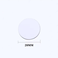 Étiquette RFID miniature anti-transfert NFC213 13,56 MHz avec détection de manipulation, autocollant adhésif étanche pour contrôle d'accès