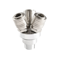 Raccord rapide pneumatique de type allemand en acier au carbone série Euro G1/4 BSPP pour tuyau d'air