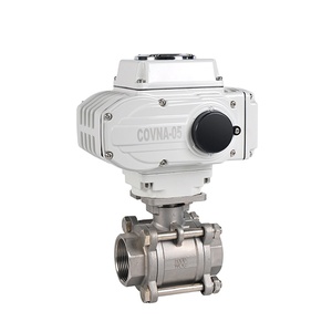 Válvula de Bola Motorizada Eléctrica COVNA de 12V 24V 220V, 3 Piezas, de Acero Inoxidable, Tipo On/Off, para Control de Flujo de Agua - Product Image 3