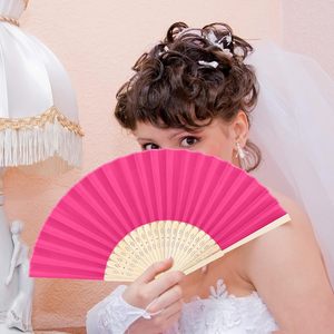Abanico de Bambú Ecológico Personalizado para Regalo de Boda, con Nombre Impreso y Técnica de Pintura a Mano, Forro de Papel - Product Image 4