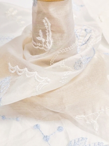 Nuevo Chaleco <span class=keywords><strong>de</strong></span> verano <span class=keywords><strong>de</strong></span> estilo chino, abrigo azul con <span class=keywords><strong>bordado</strong></span> <span class=keywords><strong>de</strong></span> <span class=keywords><strong>hojas</strong></span> <span class=keywords><strong>de</strong></span> flores <span class=keywords><strong>pequeñas</strong></span>, cómodo para tela Tencel transpirable - Product Image 4