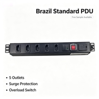 PDU de distribution d'alimentation 120 V à 12 prises, montable en rack, protection contre les surtensions, taille personnalisable, norme américaine, pour l'Amérique du Nord