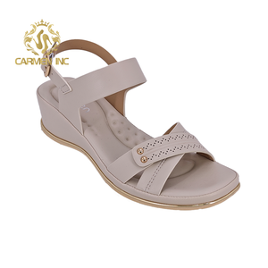 صندل مسطح للسيدات موديل Ca263-5 مزين بالألماس للنساء والفتيات في فصل الصيف - Product Image 2