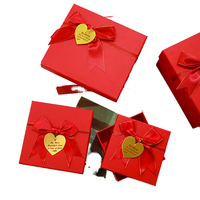 Coffret cadeau de thé main dans la main papillon rouge de qualité supérieure Advanced Sense Festive Heaven Earth Cover Made Durable Paperboard Top Tea
