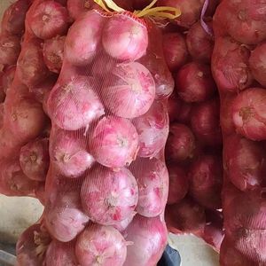 Sacs en filet en plastique rouge de différentes tailles, de 5 kg à 50 kg, sacs en maille mono en PE pour <span class=keywords><strong>le</strong></span> stockage des oignons, des pommes de terre et des légumes - Product Image 5