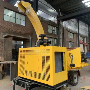 高速移動式ディーゼル森林小型木材粉砕機リーフブランチクラッシャーおがくず製造機 - Product Image 4