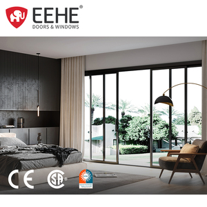 Ehe kính trong nhà phòng khách nhôm cửa trượt lớn kính ba hành động nhôm cửa trượt - Product Image 4