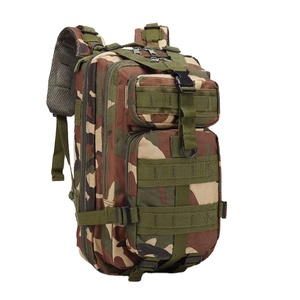 Оптовый тактический рюкзак-антивор 20 л с камуфляжным принтом, системой Molle, из ПВХ, с индивидуальным логотипом, унисекс, из ткани Оксфорд, на молнии, для повседневного использования и спорта - Product Image 2