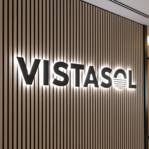 Business Luxury Custom 3D Logo <b>LED</b> Backlit <b>Sign</b> Gold Stainless Steel Illuminated Letters for Interior Wall Branding - Product Image 2