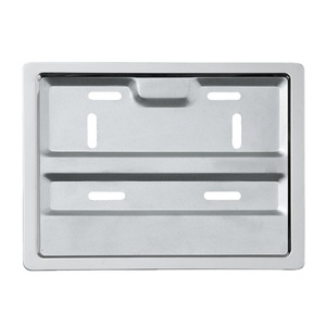 Marco de placa de matrícula personalizado de motocicleta tailandesa 22*17,2 plata de acero inoxidable Senyan Marine Products
