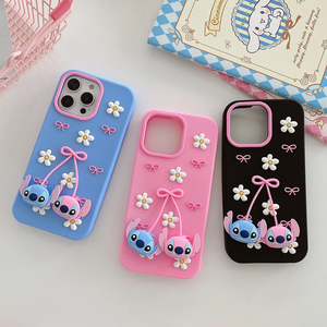 Nouvelle Arrivée – Coque de Téléphone Portable en Silicone Souple 3D Stitch Mignonne pour <span class=keywords><strong>iPhone</strong></span> 17 16 15 14 <span class=keywords><strong>13</strong></span> <span class=keywords><strong>Pro</strong></span> <span class=keywords><strong>Max</strong></span> – Accessoire de Protection Arrière Dessin Animé - Product Image 3