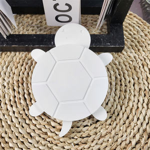 Moldes de fundición de resina hechos a mano para adornos decorativos DIY estilo Ins molde de posavasos de tortuga de silicona X0366 - Product Image 2
