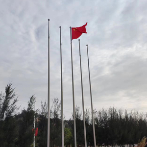 Asta Portabandiera Personalizzata in Acciaio Zincato da 60 M, Alta e Affusolata, Asta in Acciaio Inox di 200 Piedi, Qualità Premium per Bandiere da Esterno - Product Image 4