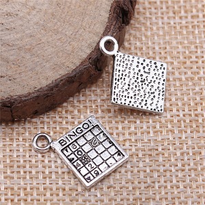 Pendentif Breloque Jeu BINGO Minesweeper en Alliage de Zinc Multicolore 15x17mm 0.9g pour Fabrication de Bijoux DIY - Product Image 2