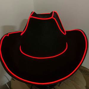 Chapeau de cowboy LED lumineux pour festival de musique, chapeau de cowgirl tendance pour Halloween, vente en gros - Product Image 3