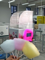 Machine à Vente Automatique de Barbe à Papa Mini Haute Efficacité avec Production à une Touche et Fonction d'Auto-Nettoyage