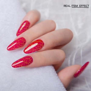 Gel à ongles craquelé 15 ml, étiquette privée OEM, texture effet craquelé automatique, gel UV LED pour salon, maison, manucure DIY, vente en gros - Product Image 3