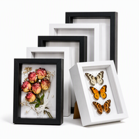 Cadre de présentation en gros pour bouquets de fleurs 3D, 5x7 8x10, à poser sur table et à accrocher au mur
