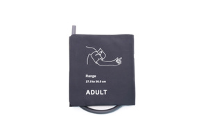 Material de Nylon de alta qualidade NIBP Cuff Adulto 27,5-36,5 centímetros Único Tubo Bladderless Pressão Arterial Cuff Cor Preta - Product Image 2