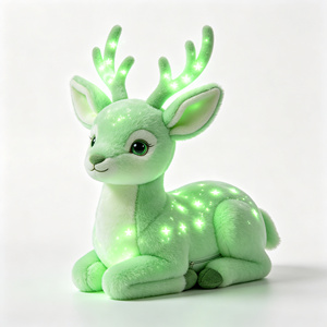 Peluche di <span class=keywords><strong>Cervo</strong></span> Luminoso al Buio, <span class=keywords><strong>Cervo</strong></span> Imbottito Luminoso Senza Batterie, Bambola di Peluche Morbida Personalizzata OEM per Bambini - Product Image 3