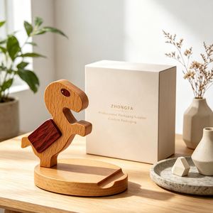 Custom Natural Wood Mobile <b>Phone</b> <b>Holder</b> Varnished Wooden <b>Phone</b> Stand for iPhone Apple Smartphone Desk Table Display Home Offices - Product Image 3