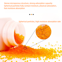 Gel de silice orange à haute absorption d'humidité, non toxique, pureté 100 %, avec billes auto-indicatrices pour le stockage d'électronique