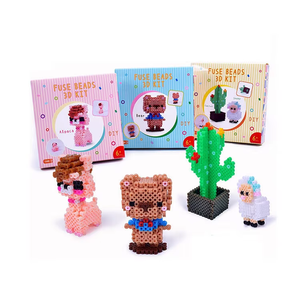 Nouvelles perles Hama rondes multicolores 3D personnalisables de 5 mm, jouet pour enfants à la maison, fabriqué en matériau EVA durable - Product Image 2