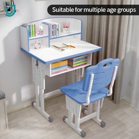 Ensemble bureau et chaise pour la maison, réglable en hauteur et disponible en plusieurs styles, idéal pour l'école