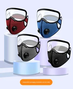 Nouveau <span class=keywords><strong>masque</strong></span> facial de cyclisme avec filtre, lunettes de protection, <span class=keywords><strong>masque</strong></span> anti-poussière, <span class=keywords><strong>masque</strong></span> facial sportif lavable et réutilisable pour hommes, bandana, filtres à charbon - Product Image 5